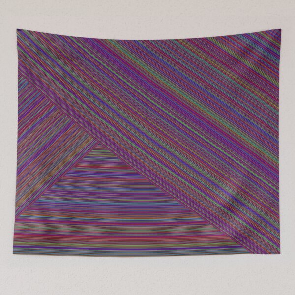 Item preview, Criss Cross Lines Multicolor Crossed Line Stripes Overlap designed and sold by EvergreenMotifs.