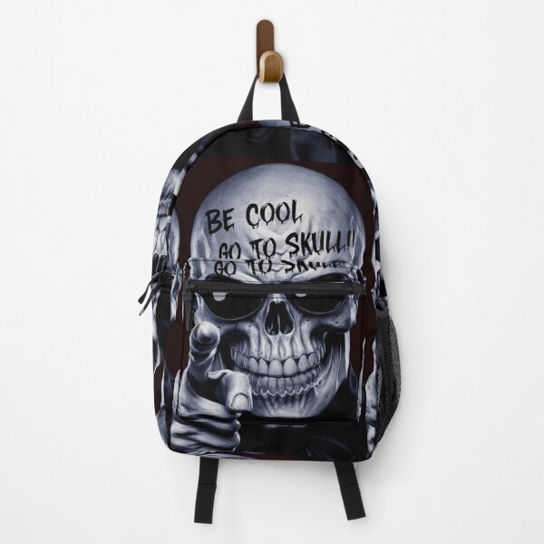 Item preview, Be Cool, Go to Skull - Motivational Halloween Skull Art designed and sold by lamp148.