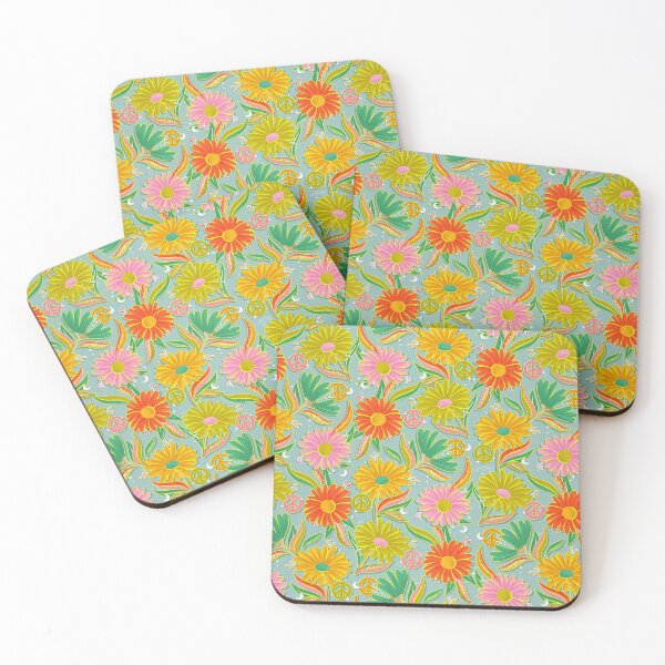 Item preview, Drippy Daisy Dreamscape – Electric on Blue designed and sold by Cat Coquillette.