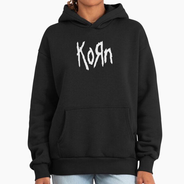 Presmono Unisex Siyah Logo Korn Kapüşonlu Sweatshirt Fiyatı