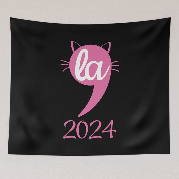 Item preview, Comma + LA , La Cute Cat Kitty Vote Kamala 2024 Elections designed and sold by wtfbba.