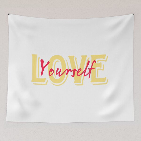 Item preview, Love Yourself, Red & Yellow Calligraphy  designed and sold by adlkh.