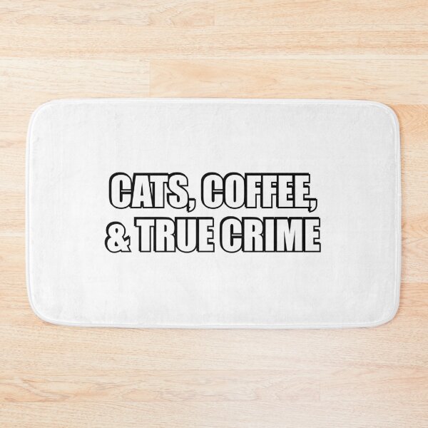 Artikelvorschau, Katzen, Kaffee und True Crime-Podcasts - True Crime Podcast entworfen und verkauft von Inspirationmotivation.