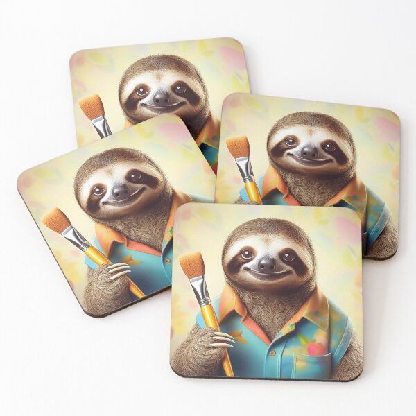 Item preview, Art Teacher holding a paintbrush with watercolor background designed and sold by JessicaHuffArt.