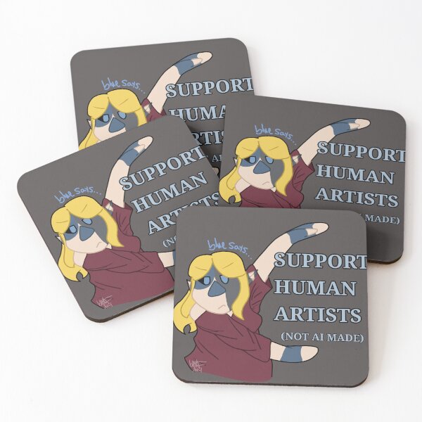 Item preview, SUPPORT HUMAN ARTISTS designed and sold by Berribluart.