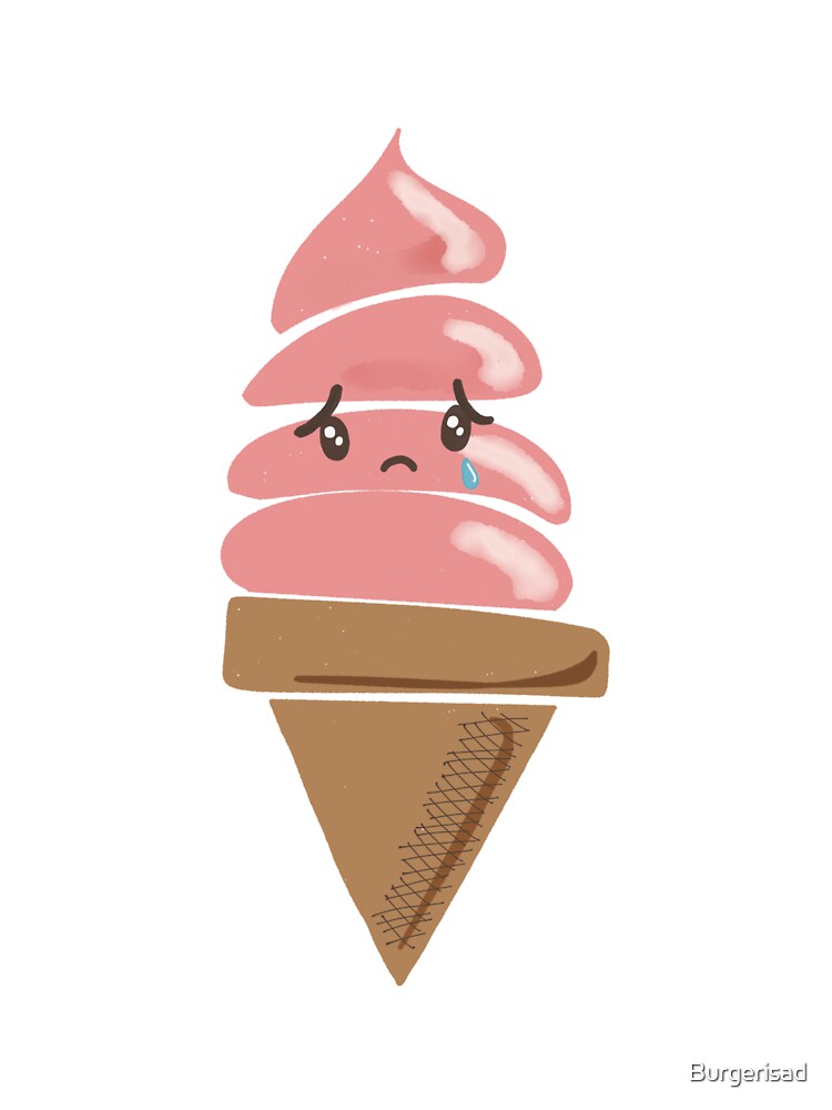 Sad ice cream crying | Kids T-Shirt