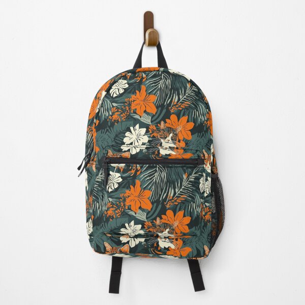 Item preview, Orange Tabby and Flower Themed Hawaiian Shirt - Tropical Feline Fun designed and sold by zwrohn.