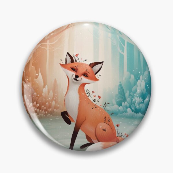 Item preview, Whimsical Fox. Fantasy cute fox, magical forest, enchanting woodland, vintage fox designed and sold by FoxVibes.