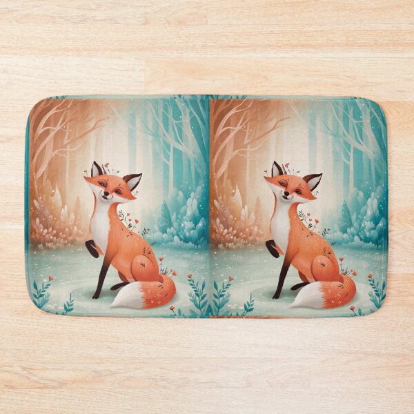 Item preview, Whimsical Fox. Fantasy cute fox, magical forest, enchanting woodland, vintage fox designed and sold by FoxVibes.