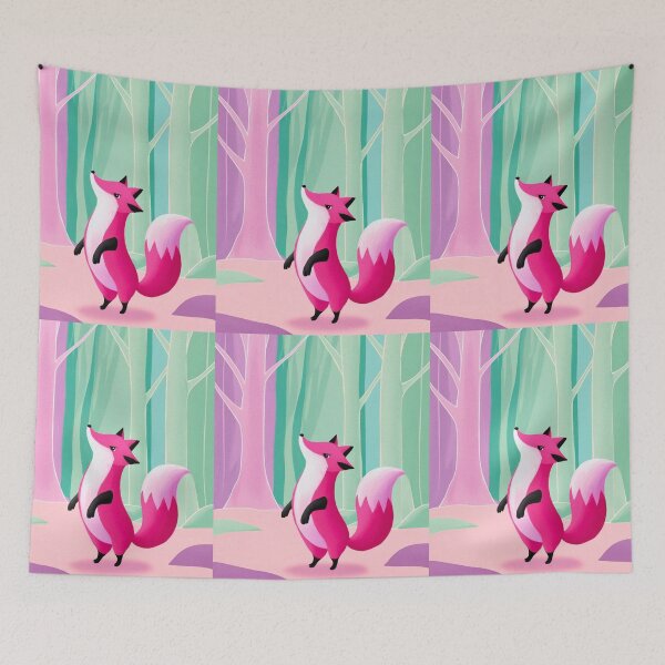 Item preview, Whimsical Fox. Fantasy cute fox, magical forest, enchanting woodland, vintage fox designed and sold by FoxVibes.