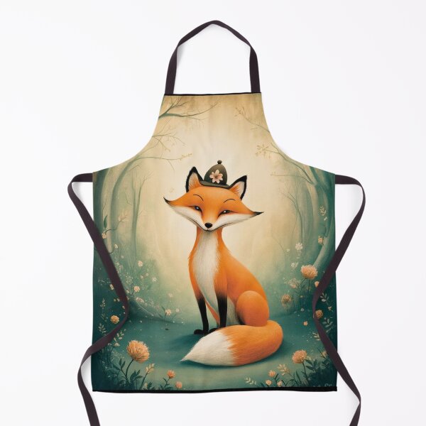 Item preview, Whimsical Fox. Fantasy cute fox, magical forest, enchanting woodland, vintage fox designed and sold by FoxVibes.