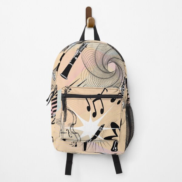 Item preview, A Collage of Musical Instruments on Tan & Black designed and sold by BrightrDayMusicArt.