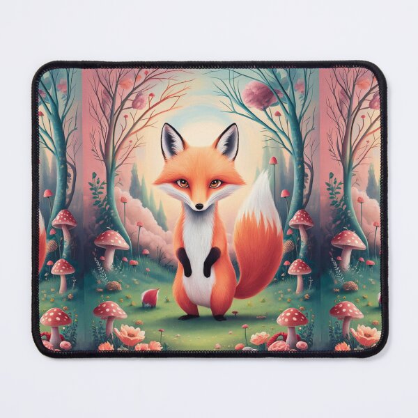 Item preview, Whimsical Fox. Fantasy cute fox, magical forest, enchanting woodland, vintage fox designed and sold by FoxVibes.