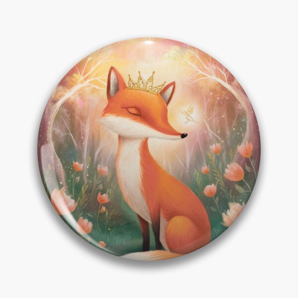 Item preview, Whimsical Fox. Fantasy cute fox, magical forest, enchanting woodland, vintage fox designed and sold by FoxVibes.