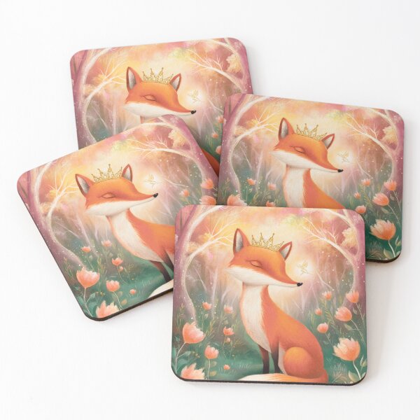 Item preview, Whimsical Fox. Fantasy cute fox, magical forest, enchanting woodland, vintage fox designed and sold by FoxVibes.