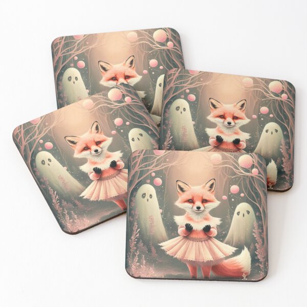 Item preview, Whimsical Fox. Fantasy cute fox, magical forest, enchanting woodland, vintage fox designed and sold by FoxVibes.