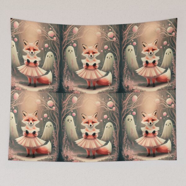 Item preview, Whimsical Fox. Fantasy cute fox, magical forest, enchanting woodland, vintage fox designed and sold by FoxVibes.