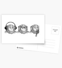 Hear Evil, See Evil, Speak Evil Postcards