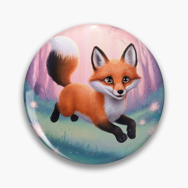 Item preview, Whimsical Fox. Fantasy cute fox, magical forest, enchanting woodland, vintage fox designed and sold by FoxVibes.