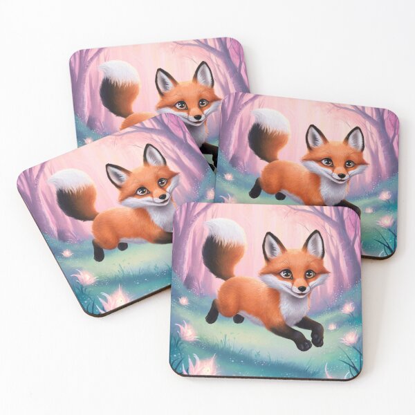 Item preview, Whimsical Fox. Fantasy cute fox, magical forest, enchanting woodland, vintage fox designed and sold by FoxVibes.