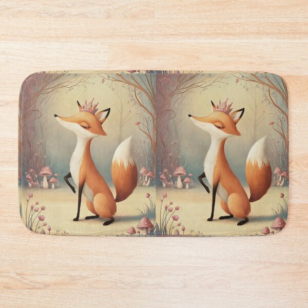 Item preview, Whimsical Fox. Fantasy cute fox, magical forest, enchanting woodland, vintage fox designed and sold by FoxVibes.