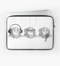 Hear Evil, See Evil, Speak Evil Laptop Sleeve