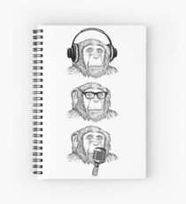 Hear Evil, See Evil, Speak Evil Spiral Notebook