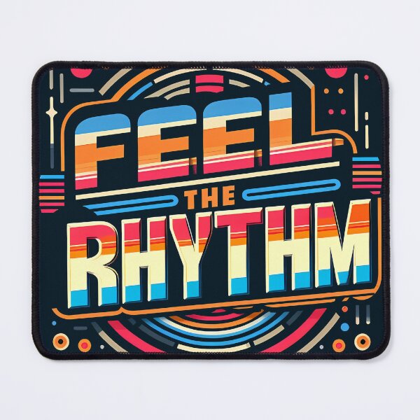 Item preview, Feel the Rhythm, typography, retro designed and sold by maxmaj.