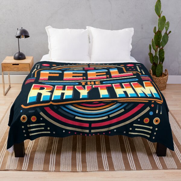 Item preview, Feel the Rhythm, typography, retro designed and sold by maxmaj.