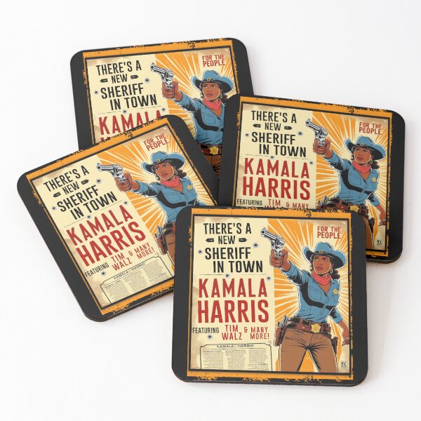 Item preview, Harris Walz 2024 Retro Vintage Pulp Spaghetti Western Style Graphic Novel  designed and sold by zptees.