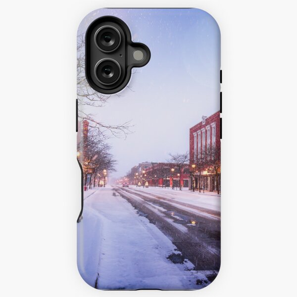 Item preview, Sheboygan blue and golden snowfall designed and sold by TerraMediaLLC.