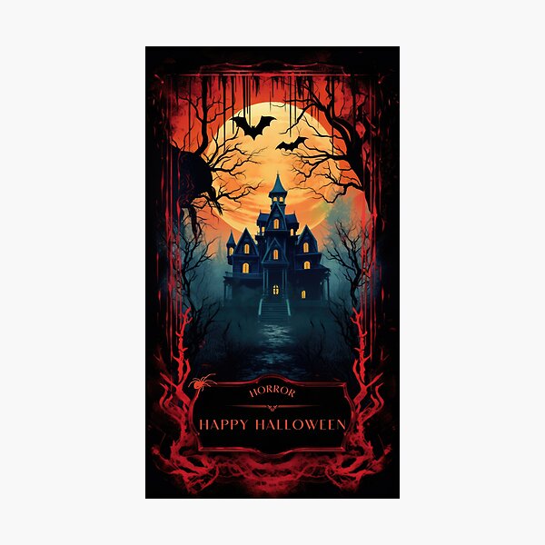 Item preview, Happy Halloween Haunted House designed and sold by FreeStyleTrend.