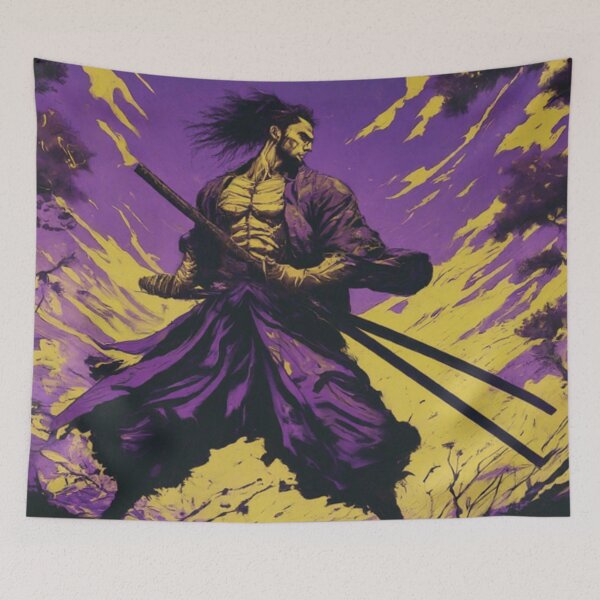 Item preview, Musashi Miyamoto No.18 (Purple & Yellow) designed and sold by PrecisionByAJSM.