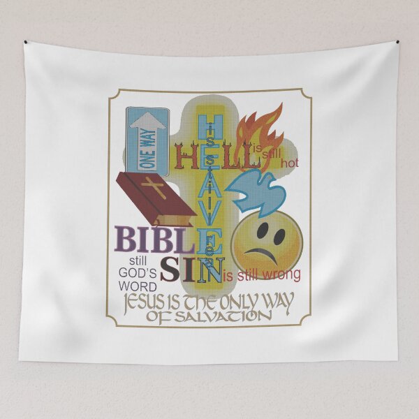 Item preview, Heaven is Still Real Collage Needlepoint Look  designed and sold by TerScott.