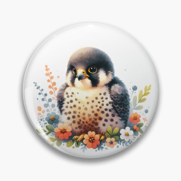 Item preview, Cute Baby Peregrine Falcon designed and sold by ChaosReigns91.