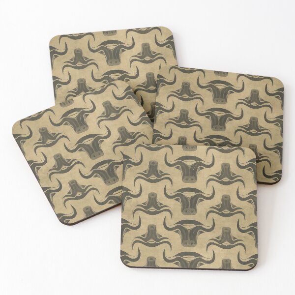 Item preview, Bulls Head Pattern 2 designed and sold by high-noon-moon.