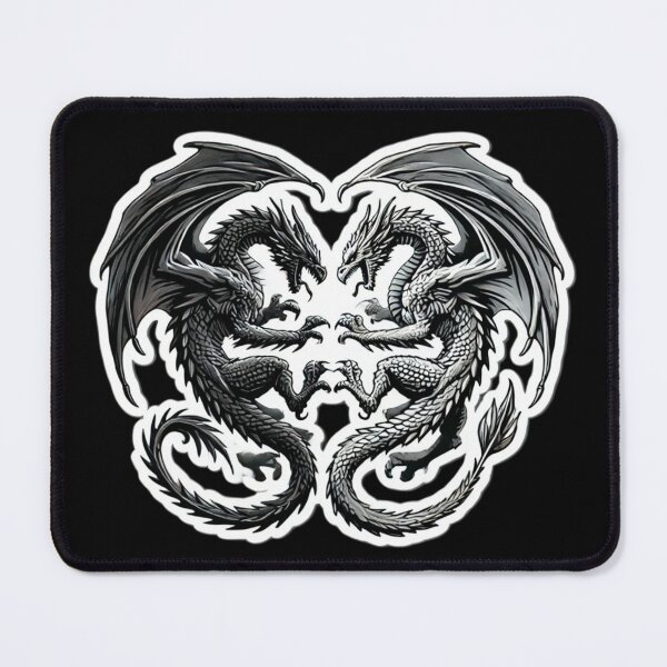 Item preview, Two Dragons: Black and White designed and sold by PinUpPizzazz.