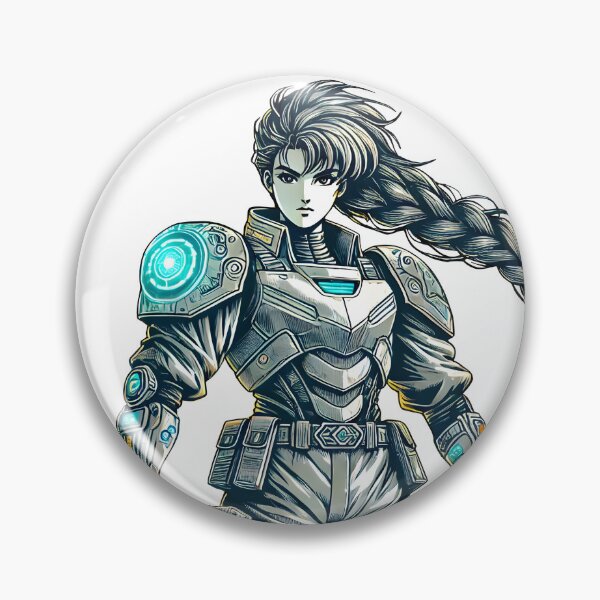 Item preview, Beautiful female warrior with futuristic armor designed and sold by JonelleTshirts.