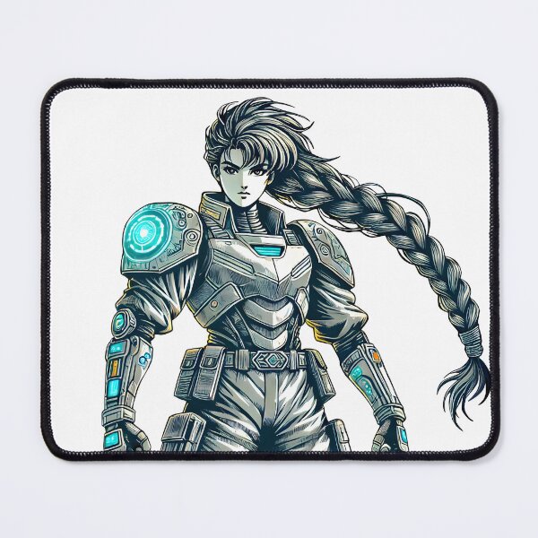 Item preview, Beautiful female warrior with futuristic armor designed and sold by JonelleTshirts.