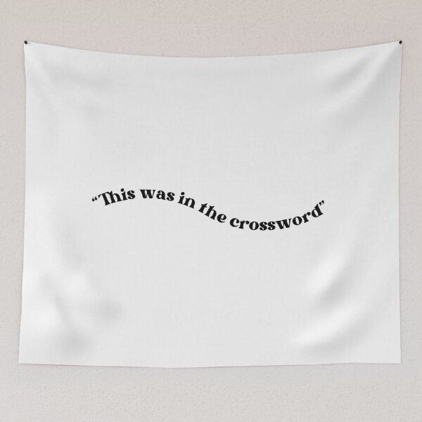 Item preview, This Was In The Crossword (curve version) designed and sold by well0kthen.