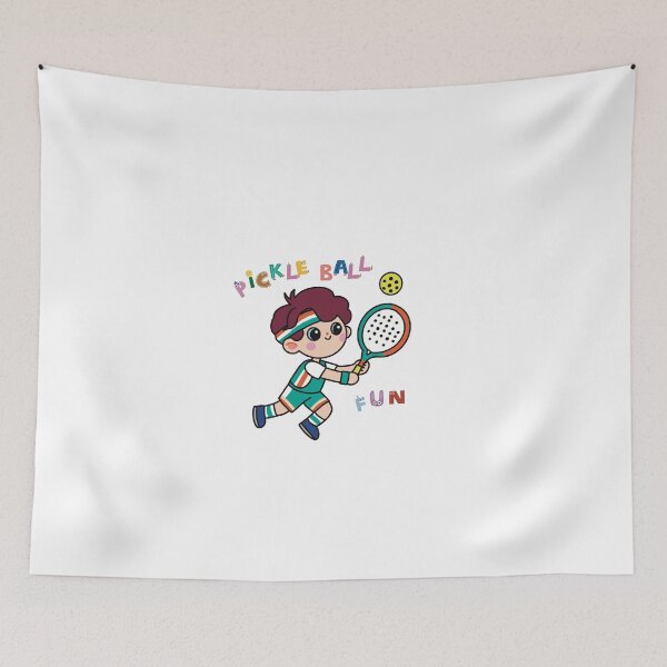 Aperçu de l'œuvre Pickle ball amusant enfants de sport mignons  créée et vendue par WowCustomDesign.