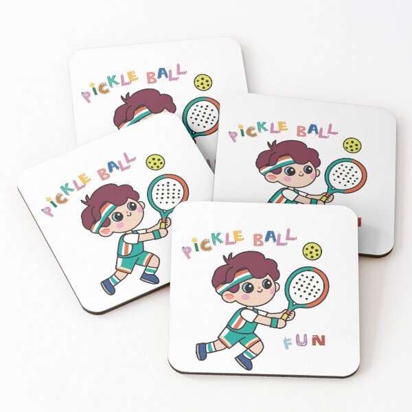 Aperçu de l'œuvre Pickle ball amusant enfants de sport mignons créée et vendue par WowCustomDesign.