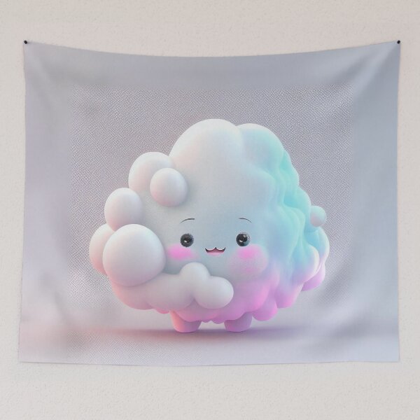 Item preview, Fluffy Cloud Friend designed and sold by Sillytoe.