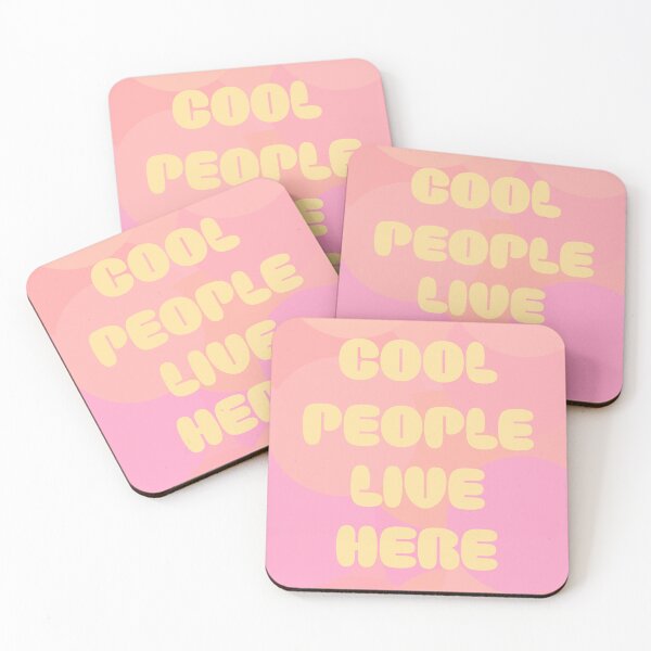 Item preview, Cool People live here Pastell designed and sold by Carinaprint.
