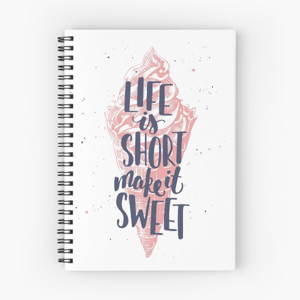 Aperçu de l'œuvre La vie est courte, rends-la douce, T-shirt de motivation créée et vendue par MiaAkimo.