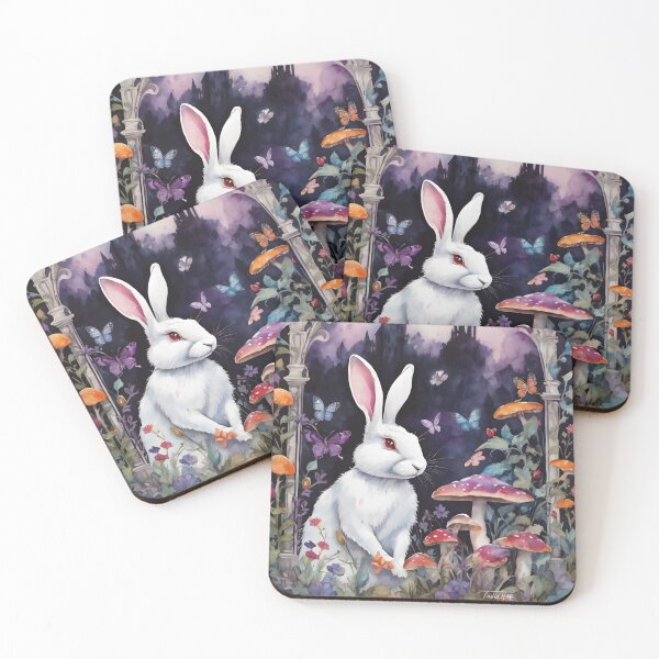 Item preview, The Gothic Garden “White Rabbit” designed and sold by UnicornAndRaven .
