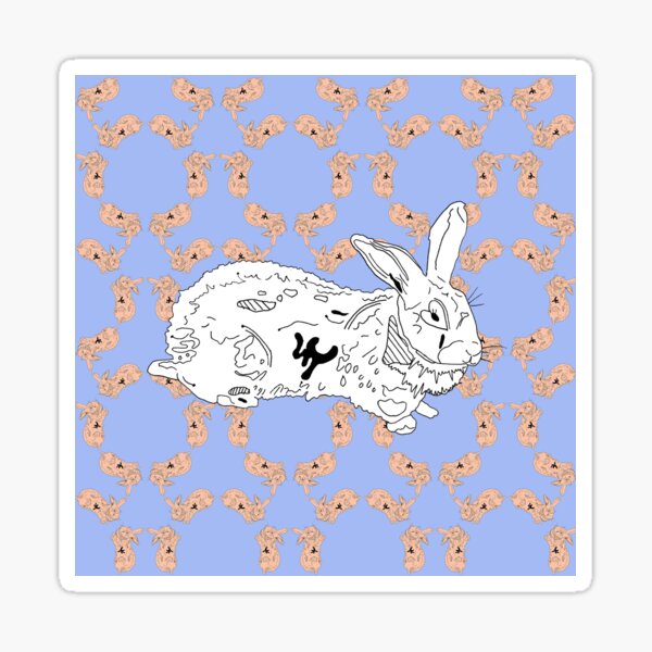 Sweet Bunny - Illustration - Vegan Art Sticker