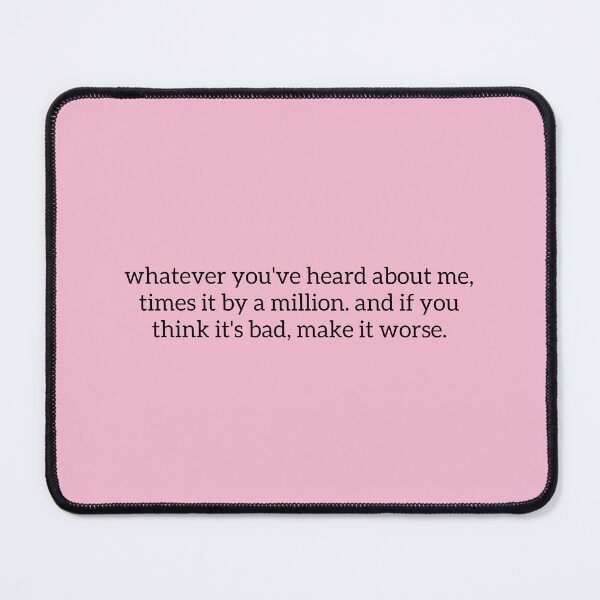 Item preview, Leah Love Island "Whatever you've heard about me times it by a million and if you think it's bad make it worse" Quote  designed and sold by bubblytank.