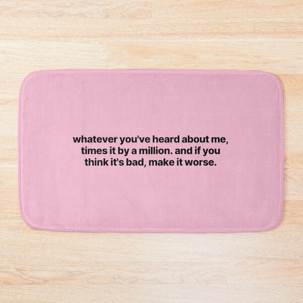 Item preview, Leah Love Island "Whatever you've heard about me times it by a million and if you think it's bad make it worse" Quote  designed and sold by bubblytank.