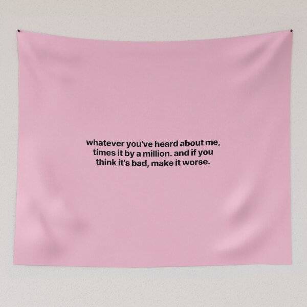 Item preview, Leah Love Island "Whatever you've heard about me times it by a million and if you think it's bad make it worse" Quote  designed and sold by bubblytank.